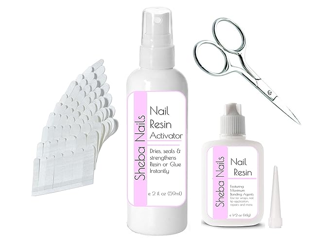 SHEBA NAILS Precut Fiberglass Nail Wrap Starter Kit