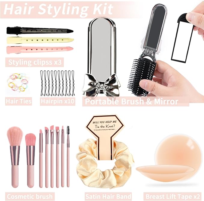 Bridal Emergency Kit 40+ Wedding Day Essentials Survival Set for Bride & Bridal Party