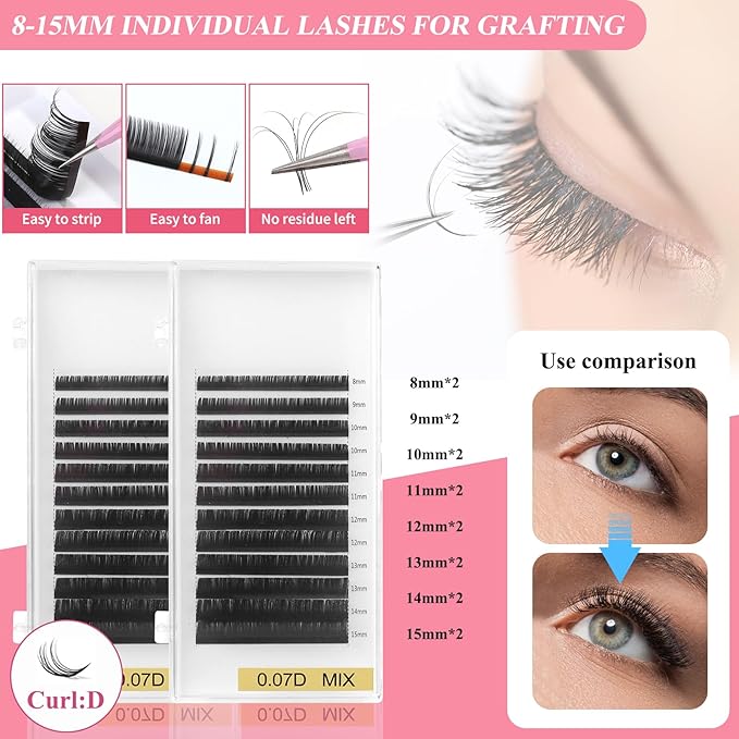 Lash Training Kit for Eyelash Extension, 232 PCS Individual Lash Kit for Beginner Practice with Everything: Mannequin Head with Removable Eyelids Fan Eyelashes Glue Tweezers Lash Tools Supplies