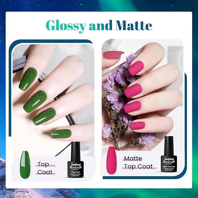 JEWHITENY 14 Colors Poly Nail Gel Kit With U V Lamp Poly Nail Extension Gel All-in-one Kit Builder Strengthen Art Starter DIY At Home Gifts For Women