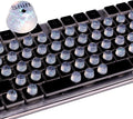 Raised Keyboard Stickers for Long Nails, Bling Keyboard Bubbles for Women with Letters, Soft Silicone Nail Art Typing Keycaps for Desktops (Clear, 64 Pcs)