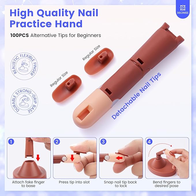 Nail Kit for Beginners with Everything: Professional Nail Acrylic Powder Liquid Set with Practice Finger Drill U V Light in Makeup Bag for Women Salon Home (Blue)