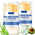 Urea Cream 60 Percent for Feet Maximum Strength, 2 Pack Foot Stick for Cracked Heels and Dry Skin, Softening Calluses with Shea Butter Aloe Jojoba Oil, Heel Repair Stick Balm for Men & Women, 40g Each