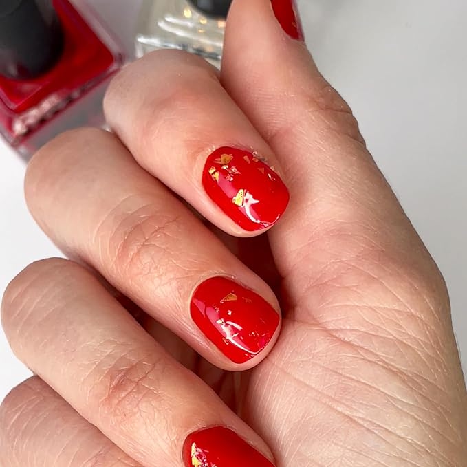 UN/DN Vegan Nail Polish - Pretty Dangerous - Red Nail Polish - Fingernail Polish for Women and Men - Long Lasting, Cruelty Free - 0.5 oz