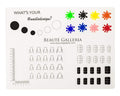 Beaute Galleria Rollable Silicone Nail Art Stamping Mat for Reverse Stamping, Nail Decals Practice Washable Mess-Free Manicure Mat