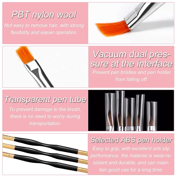 Professional Nail Art Brush Dotting Tools Kit (N31 Black)
