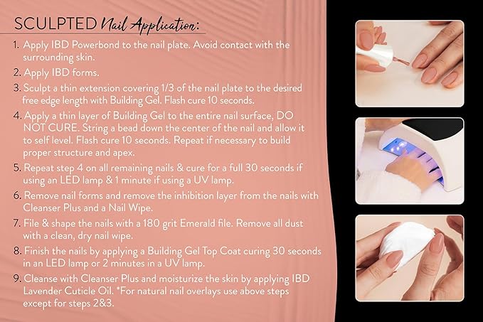 IBD Building Gel, Hard Gel Nail Extension, Warm Nude, Soak-Off, Nail Builder Strengthener, 0.5 fl oz