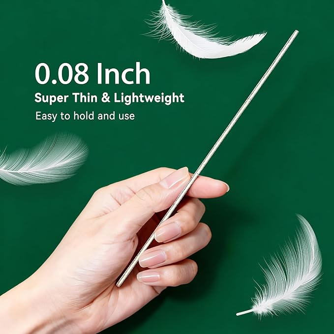 Maryton Disposable Professional Nail Files, 6.5’’ L x 0.5’’ W Teardrop Shape, 100/180 Grit Thin Emery Boards for Nails Manicure Pedicure Tools 50Pcs
