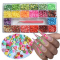 1 Box 20 Styles Fruit Nail Art Slices Assorted Slices for DIY Slime 3D Polymer Slices Resin Making Charms Lemon Strawberry Nail Art Sliders Decors with a Tweezers for DIY Crafts Cellphone Decorations