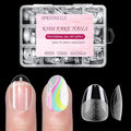 Short Kid Nail Tips,360Pcs Almond Soft Gel Nail Tips Pre-Shaped Press On Nails For Kids,Clear Acrylic Half Matte Full Cover Fake Nail For Kids DIY Extension & Salon Use12 Sizes