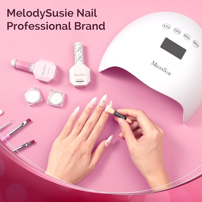 MelodySusie 2Pcs Chrome Nail Powder for Gel Nails, Pearl and Aurora Powder Mirror Effect Pigment Pearlescent Mermaid Pigment Pearl Glitter for Home DIY Salon Use