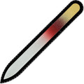 Mont Bleu Rainbow Crystal Nail File in Black Pouch - Czech Tempered Glass - Handmade in Bohemia (Czech Republic)