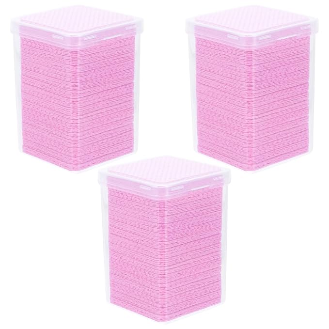 600pcs Cotton Cleaning for Eyelash Extension Removal Practical Tool for Daily Cleaning for Beauty Salons and Home Use Convenient Travel