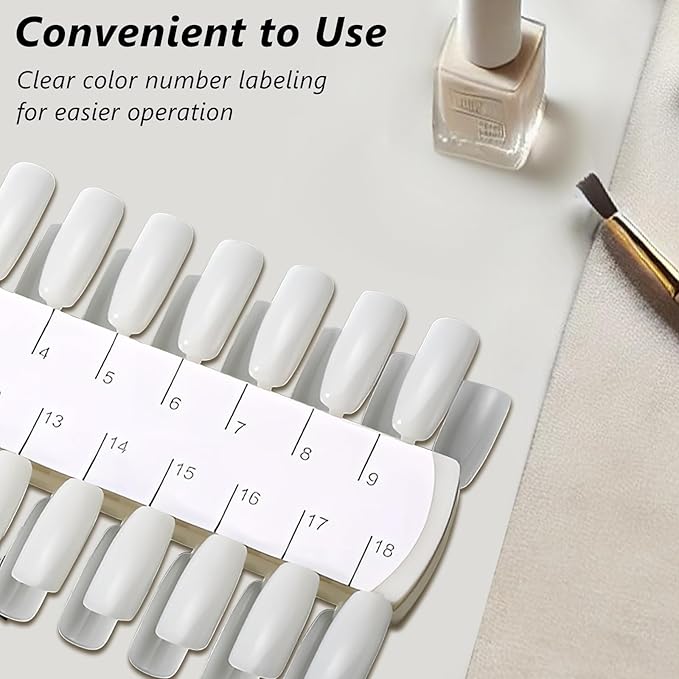 2 Sets 72 Tips Double Layer Nail Color Display Card Nail Polish Practice Training Display Palette Paint Practice Color Chart Swatches