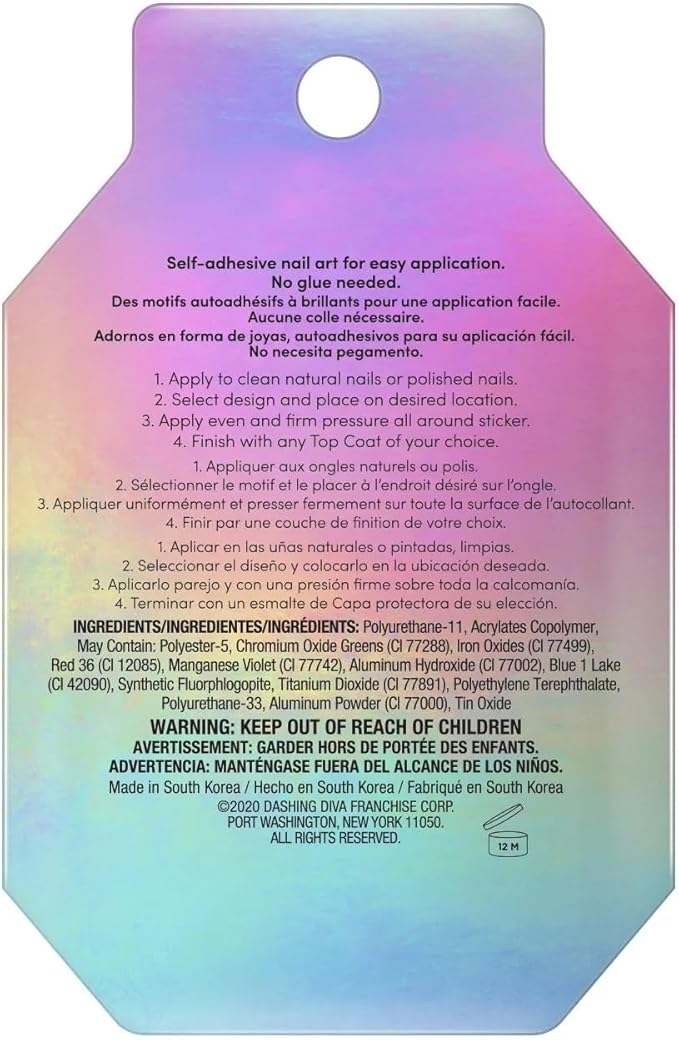 Dashing Diva Expressions 3D Nail Stickers - Tundra Fun | Easy Application | Long-Lasting & Durable | Perfect for DIY Nail Art | Salon-Quality Results at Home