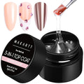Makartt Hard Gel Top Coat: 3-in-1 Nail Polish Soak-off UV Gel Glossy Finish Long Lasting for Nail Strengthen Nail Charms Rhinestone for Home Salon Manicure Use
