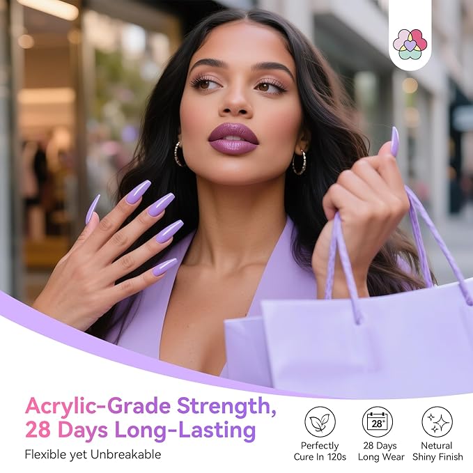 SAVILAND Hema-Free Poly Gel Nail Kit Starter: 15 Poly Gel Nail Colors for 28 Day Long-Lasting, All-in-1 Poly Nail Gel Kit with Slip Solution U V Lamp, Suitable for Trendy Nail Art Home Salon Daily DIY