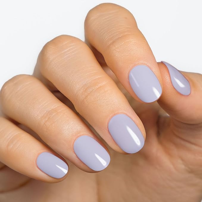 MOYOU LONDON Semi Cured Gel Nail Strips - 20 Pcs. Waterproof Gel Nail Wraps, Cures in Sunlight or UV/LED Lamp, Lasts Up to 2+ Weeks, Stretchable, Easy to Apply & Remove, Vegan & Cruelty-Free