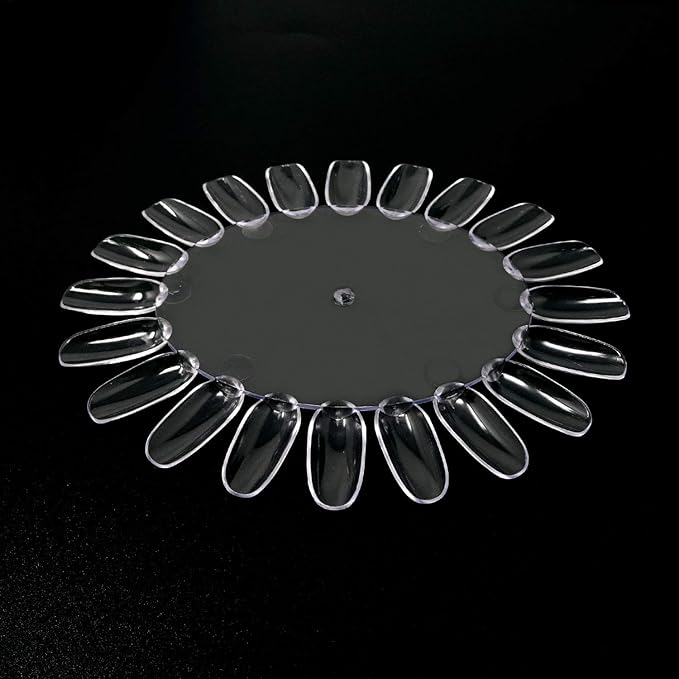 Honbay 20PCS Plastic 20 Tips False Nail Swatches Wheels Nail Art Color Polish Display Wheel for Manicure