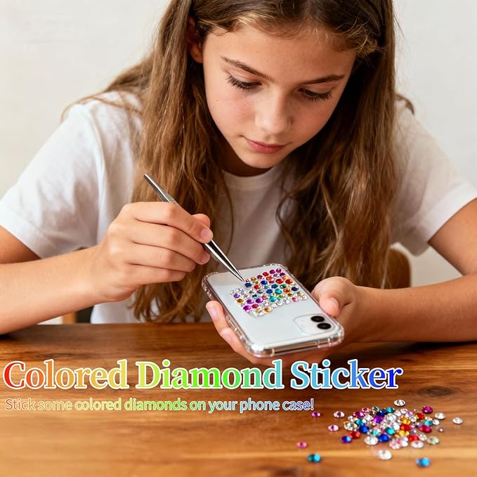 40000 Pcs Jelly Rhinestones for Bedazzling & Nail Art - 3mm Multicolor Flatback Gems, Includes B7000 Glue, Tweezers & Pen - DIY Bedazzler Kit for Diamond Art, Jewelry Making, Crafts (40000 pcs)