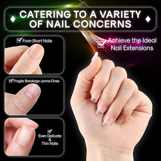 240PCS Upgrade Square French Tips, Matte Half Cover Short Coffin Press-on Nails for Soak Off Nail Extension (15 Sizes, Soft Gel, Round, Neutral)