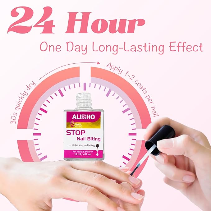 Nail Biting Treatment for Kids, Bitter prevention Thumb Sucking Deterrent, Safe Plant Formula& Effective Solution Long-Lasting & Quick Dry For Ages 3+ | 0.4 oz |