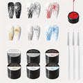 5g/0.18oz 6 Colors Spider Gel Kit for Nails, Spider Design for Art Wire Drawing Nail Gel for Line with Brushes for Nail Art