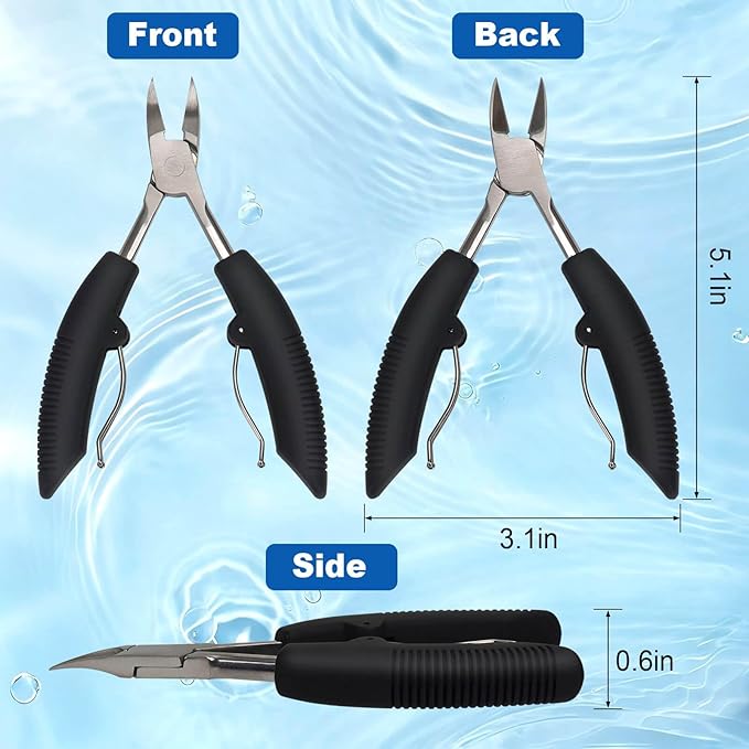 Ingrown Toenail Clippers, Professional Stainless Steel Toe Nail Clippers, Professional Toenails Trimmer for Thick Nail & Ingrown Toenails, Heavy Duty Pedicure Tools.