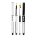 LWBTOSEE 2PCS Nail Ombre Brush Nail Art Painting Pen Brush UV Gel Polish Gradient Color Rhinestone Crystal Acrylic Nail Drawing Pen
