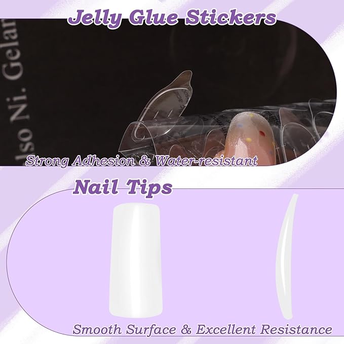 Practice Hand for Acrylic Nails, Nail Practice Hand with 100 Pcs Nail Tips 120 Pcs Double-side Jelly Glue Stickers Bendable Fake Hand Mannequin Hand for Nail Practice Manicure Beginners