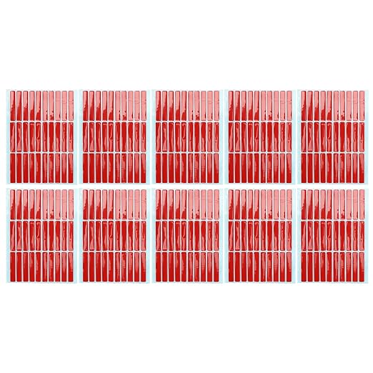 10 Sheet Nail Art Tape Nail Mounting Tape Salon Double Sided Adhesive Tape Accessory for Nail Tip Color Display for Salon(300pcs)