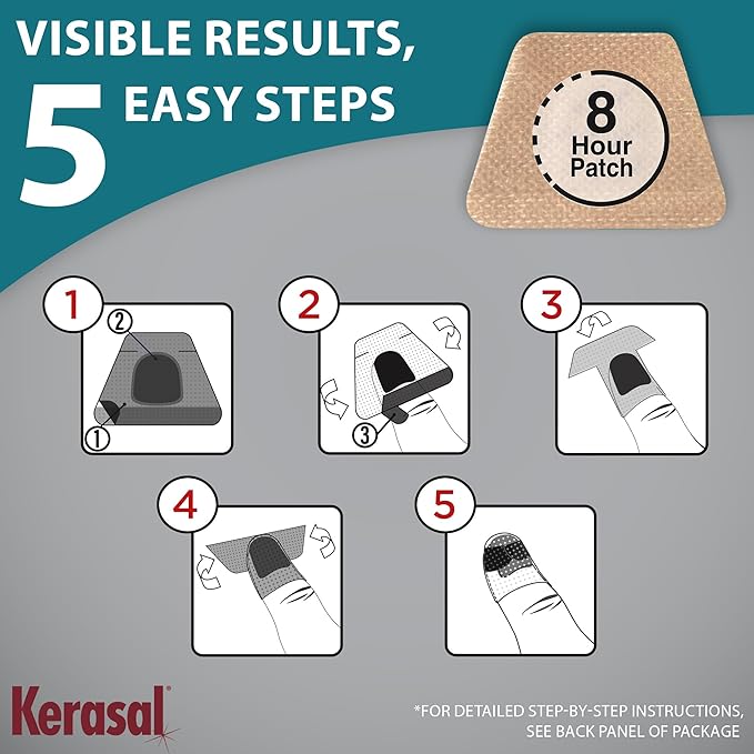Kerasal Multi-Purpose Nail Repair Patches - 14 Count Twin Pack - Kerasal Nail Repair for Damage, 8-Hour Treatment Restores Healthy Appearance (Packaging May Vary)