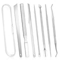 7 Pack Ingrown Toenail Tool Pedicure Tools for Feet, Stainless Steel Toenail Removal Kit, Professional Surgical Manicure Treatment Pedicure Tools for Feet Under Nail Cleaner Correction Polish Pain
