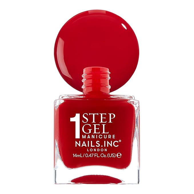Nails Inc It's Topless Gel-Like Nail Polish, 4-in-1 Base Coat, Treatment, Color & Top Coat, Long Lasting, Strong, Chip Free Nails, Glossy Salon Quality Manicure, Air Dry, Kendall, 0.47 Fl Oz