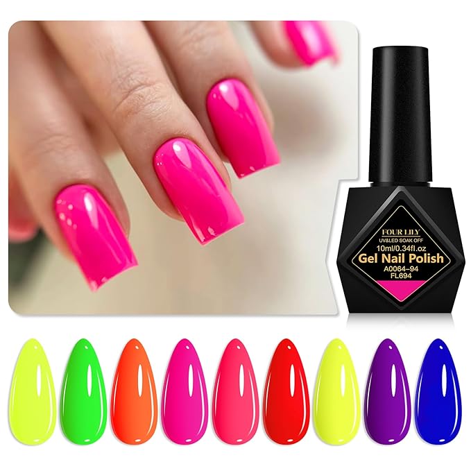 Nail Polish Gel Set, 9 Colorful Natural Gel Nail Polish Kit, Long Lasting Fast Curing, Soak Off UV Gel Nail Set, Women DIY Nail Salon Home Gift 12 PCS/SET