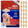 Rapid Repair Hydrogel Nail Patches - Ultra-Thin Breathable Nail Care Stickers | Repairs Damaged Nails & Reduces Discoloration in 8 Hours 21 PCS