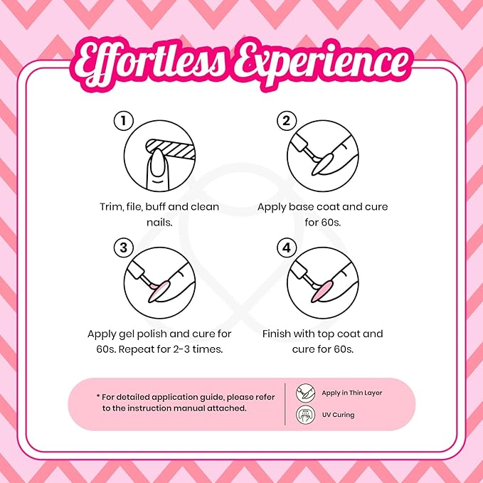 Beetles Hot Pink Gel Polish Set - 6 Colors Pink Gel Nail Polish Rose Red Nails Kit Nail Polish Collection Pink Glitter Gifts for Women Soak Off Uv Nail Lamp Manicure Kit