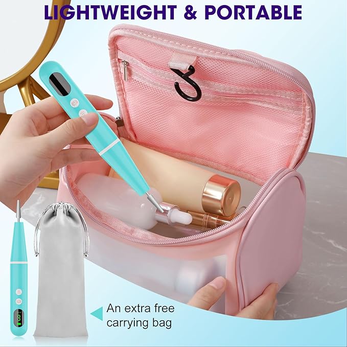 Cordless Nail Drill, Super Lightweight Electric Nail File, Low Noise Electric Nail Drill with 9 Speed & LCD Display, Toenail Grinder for Thick Nail Toenail Cuticle Human Women Baby Pets
