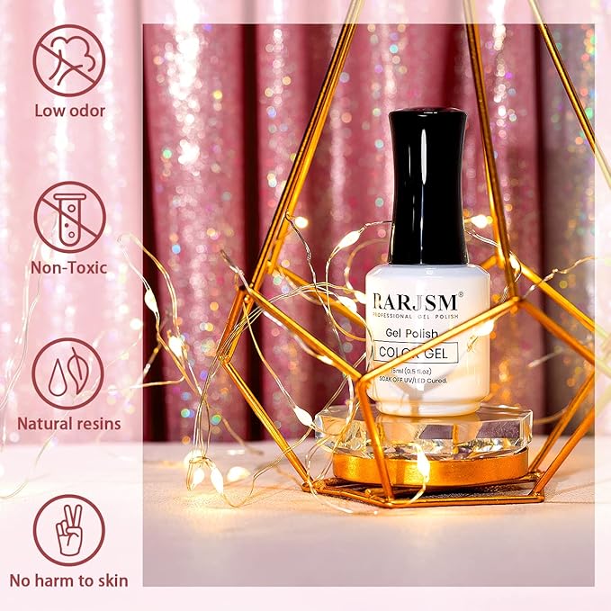 RARJSM Nude Glitter Gel Nail Polish Cashmere Brown Iridescent Shimmery Jelly Gel Polish Neutral Color Skin Tone 15ml Sparkle Rainbow Pigment Gel Soak off UV LED Cured for Home Salon DIY Nail Art