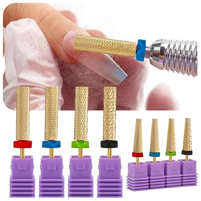 Steel Nail Drill Bit Nail Cuticles Remove Professional Nail Bits For Nail Drill Manicure Pedicure Tools Steel Processing Nails