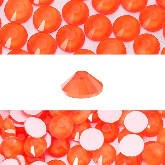 Novani 3000 Pieces Flatback Rhinestones Glass Round Gems Neon-Hyacinth Crystals for Nail Art DIY Crafts Clothes Shoes,SS6,1.9-2.0mm