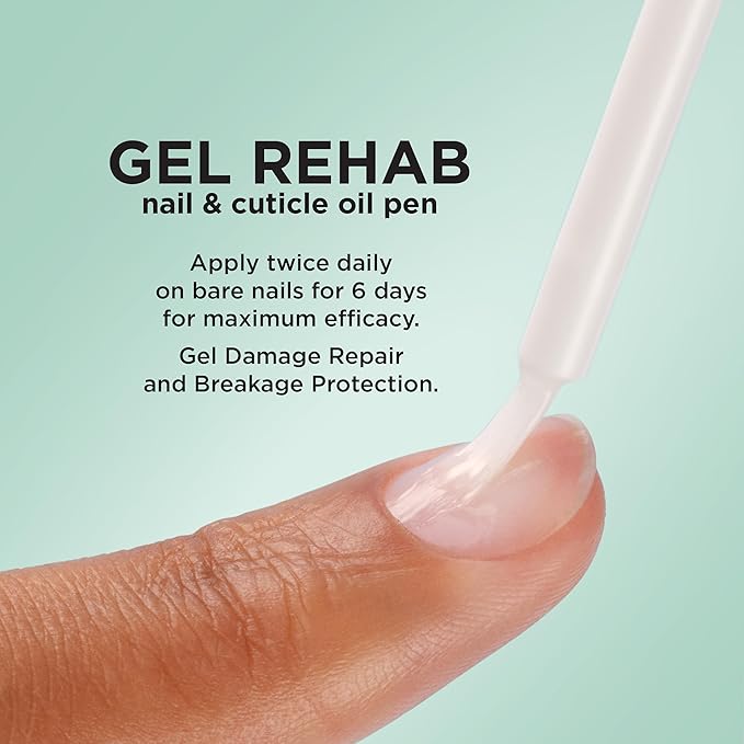 Sally Hansen Gel Rehab Nail Treatment Pen | Repair, Hydrate & Renew | Strengthens and Restores Damaged Nails | Keratin & Vitamin Complex | Easy, Mess-Free Nail Care on the Go