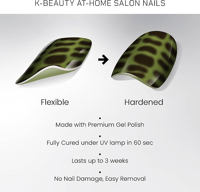 Semi Cured Gel Polish Strips | 24pc UV LED Required Wraps | Gift Peel and Stick Nails | Coquette DIY Home Manicure | Press On Alternative (Star Girl)