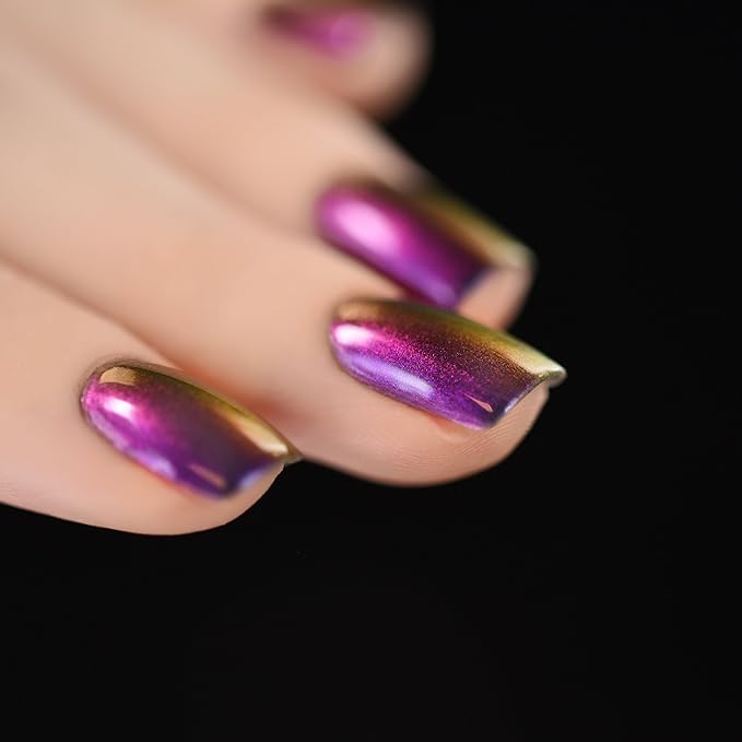 ILNP Peace - Blue, Purple, Fuschia, Pink, Gold Color Shifting Ultra Chrome Nail Polish