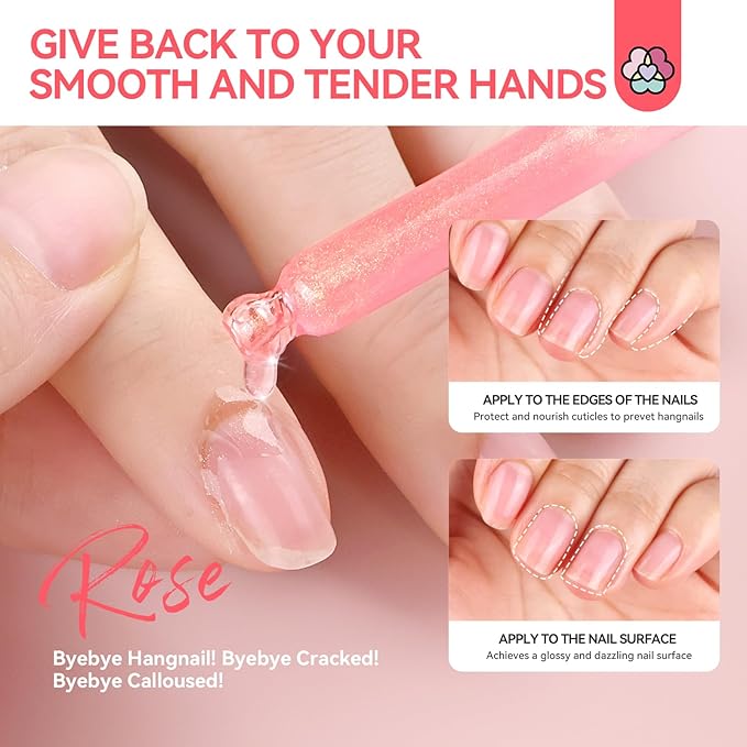 SAVILAND Cuticle Oil Vitamin E: 40ml Rosehip Nail Growth Oil Jojoba Mineral Nail Oil Plant-based Cuticle Oil For Nails Ultra Nourishing Repairing