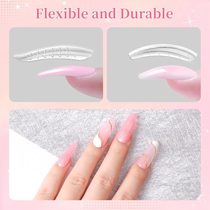 BQAN Poly Nail Gel Kit - 6 Colors Builder Gel for Long-Lasting Nail Extensions | 15ml Each | Salon-Quality DIY & Home Use | Low Odor