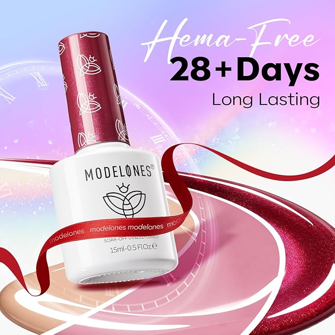 modelones 12Pcs 15ML Cat Eye Gel Nail Polish Set, Same Color Same Bottle Glitter Pink Red Green Purple Blue Cateye Gel Polish Set with Magnet Sparkle Series Hema-free Gel Polish Kit Soak Off Nail Art