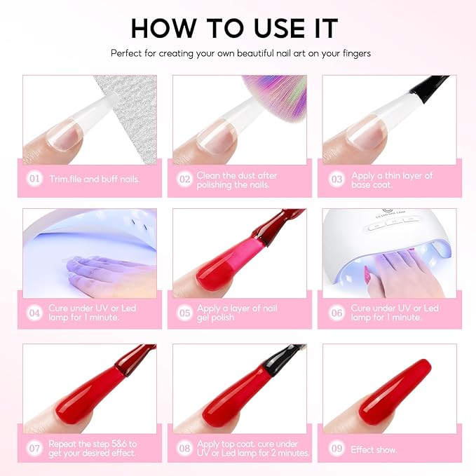 PEACECOLOR Gel Nail Polish Kit with U V light and Drill - 39Pcs Gel Nail Kit 22 Colors All Season Gel Polish Set with Base Matte Glossy Glitter Top Coat Soak Off Manicure Set Women Teens Girl Gifts