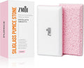 Glass Pumice Stone Callus Remover for Feet, Elbows, Hands, and Knees, Spain Made - 2 in 1 Pedicure Exfoliator and Scrubber for Rough, Hard Skin (Pink Color)