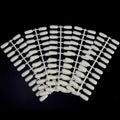 Noverlife 600PCS Flat False Nail Tips for Color Display Book, Fake Art Tips for UV Gel Polish Color Swatches Samples Organizing Tabletop Display Board Salon Practice